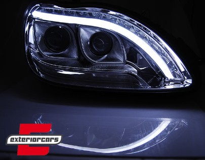 Prednja svjetla LED DRL W222 look (chrome) / / Mercedes S klasa W220 (1998-2005), LPME96