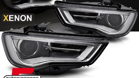 Prednja svjetla LED DRL Xenon (crna) / Audi A3 8V (2013-2016), LPAUG6
