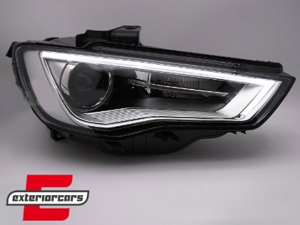Prednja svjetla LED DRL Xenon (crna) / Audi A3 8V (2013-2016), LPAUG6