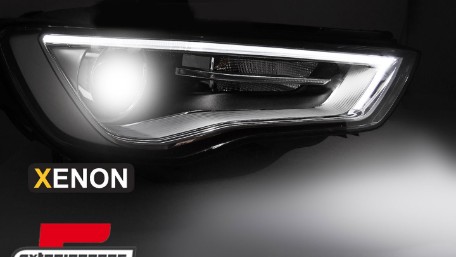 Prednja svjetla LED DRL Xenon (crna) / Audi A3 8V (2013-2016), LPAUG6