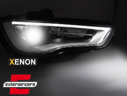 Prednja svjetla LED DRL Xenon (crna) / Audi A3 8V (2013-2016), LPAUG6