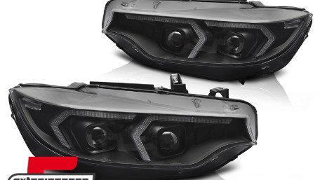 Prednja svjetla LED DRL XENON (crna) / BMW serije 4 F32 F33 (2013-2017), LPBMR4