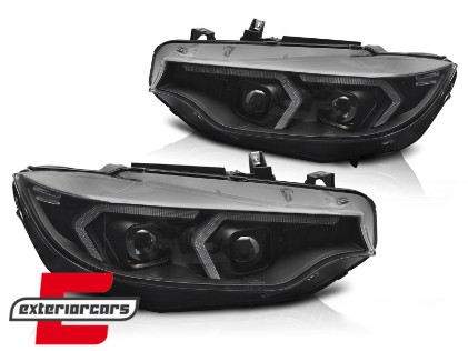 Prednja svjetla LED DRL XENON (crna) / BMW serije 4 F32 F33 (2013-2017), LPBMR4