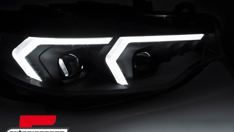 Prednja svjetla LED DRL XENON (crna) / BMW serije 4 F32 F33 (2013-2017), LPBMR4