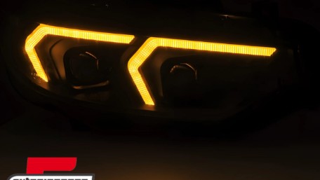 Prednja svjetla LED DRL XENON (crna) / BMW serije 4 F32 F33 (2013-2017), LPBMR4