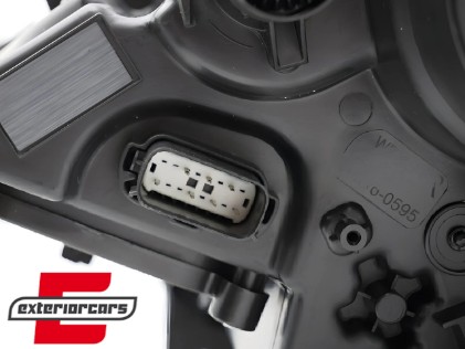 Prednja svjetla LED DRL Xenon (crna) / Ford Mustang VI (2015-2017), LPFOC8
