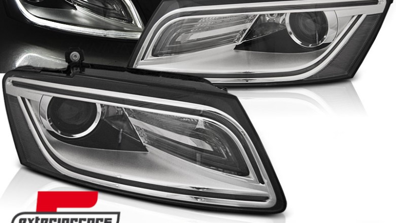 Prednja svjetla LED DRL Xenon look (chrome) / Audi Q5 8R (2012-2017), LPAUE8