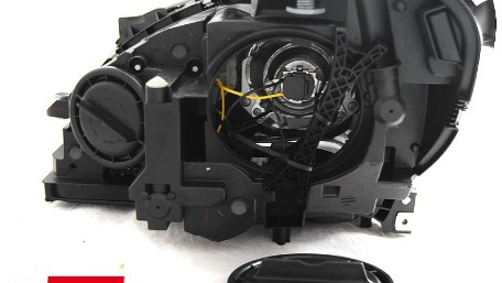 Prednja svjetla LED DRL Xenon look (chrome) / Mercedes C-klasa W204 S204 C204 Facelift (2011-2014), LPME86