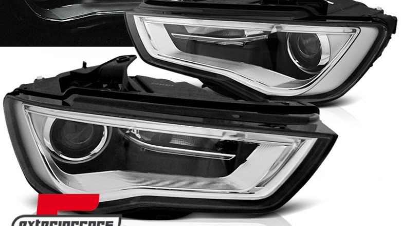 Prednja svjetla LED DRL Xenon look (crna) / Audi A3 8V (2013-2016), LPAUE7