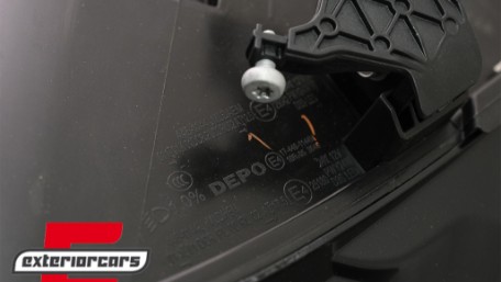 Prednja svjetla LED DRL Xenon look (crna) / Audi A4 B8.5 Facelift (2012-2015), LPAUE6