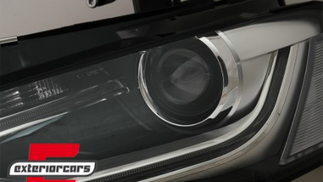 Prednja svjetla LED DRL Xenon look (crna) / Audi A4 B8.5 Facelift (2012-2015), LPAUE6