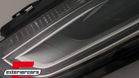 Prednja svjetla LED DRL Xenon look (crna) / Audi A4 B8.5 Facelift (2012-2015), LPAUE6