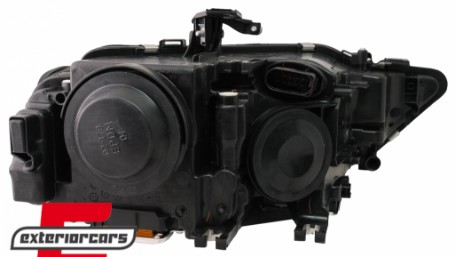 Prednja svjetla LED DRL Xenon look (crna) / Audi A4 B8.5 Facelift (2012-2015), LPAUE6