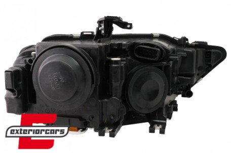 Prednja svjetla LED DRL Xenon look (crna) / Audi A4 B8.5 Facelift (2012-2015), LPAUE6