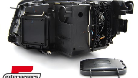 Prednja svjetla LED DRL Xenon look (crna) / Audi Q5 8R (2008-09.2012), LPAUD4
