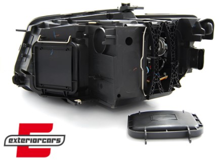 Prednja svjetla LED DRL Xenon look (crna) / Audi Q5 8R (2008-09.2012), LPAUD4