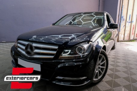 Prednja svjetla LED DRL Xenon look (crna) / Mercedes C-klasa W204 S204 C204 Facelift (2011-2014), LPME87