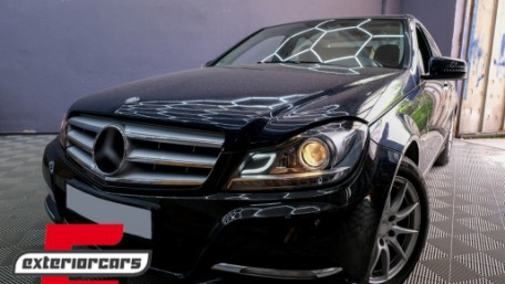 Prednja svjetla LED DRL Xenon look (crna) / Mercedes C-klasa W204 S204 C204 Facelift (2011-2014), LPME87