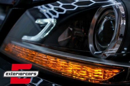 Prednja svjetla LED DRL Xenon look (crna) / Mercedes C-klasa W204 S204 C204 Facelift (2011-2014), LPME87