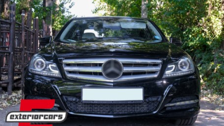 Prednja svjetla LED DRL Xenon look (crna) / Mercedes C-klasa W204 S204 C204 Facelift (2011-2014), LPME87