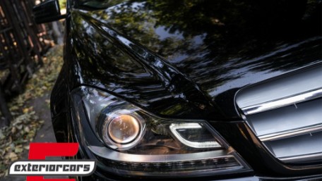 Prednja svjetla LED DRL Xenon look (crna) / Mercedes C-klasa W204 S204 C204 Facelift (2011-2014), LPME87