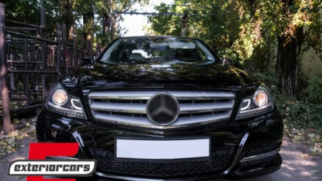 Prednja svjetla LED DRL Xenon look (crna) / Mercedes C-klasa W204 S204 C204 Facelift (2011-2014), LPME87