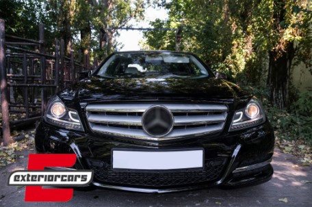 Prednja svjetla LED DRL Xenon look (crna) / Mercedes C-klasa W204 S204 C204 Facelift (2011-2014), LPME87