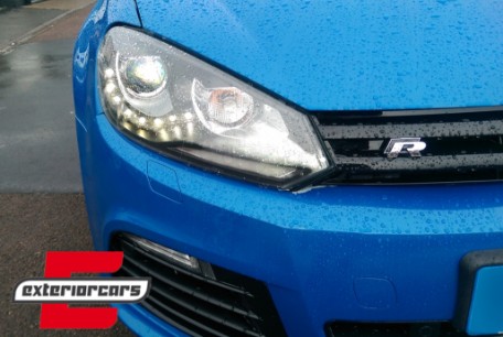 Prednja svjetla LED DRL Xenon look (crna) / VW Golf 6 VI (2008-2013), LPVWG3