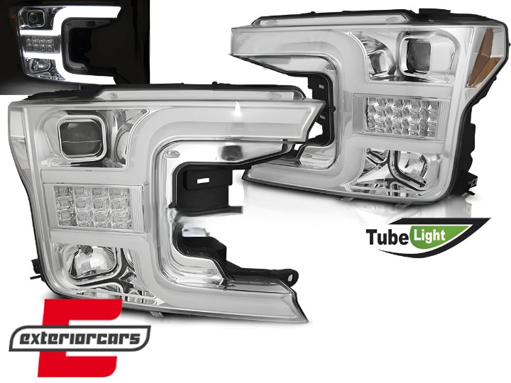 Prednja svjetla LED SEQ žmigavci (chrome) / FORD F150 Mk13 Facelift (2017-2020), LPFO89