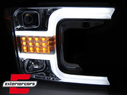 Prednja svjetla LED SEQ žmigavci (chrome) / FORD F150 Mk13 Facelift (2017-2020), LPFO89