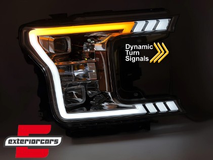 Prednja svjetla LED SEQ žmigavci (chrome) / FORD F150 Mk13 Facelift (2017-2020), LPFOB5