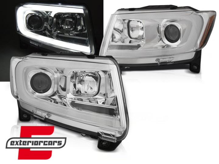 Prednja svjetla LED SEQ žmigavci (chrome) / JEEP Grand Cherokee WK2 (2011-2013), LPCH31