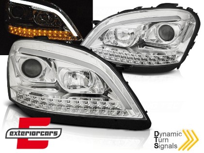 Prednja svjetla LED SEQ žmigavci (chrome) / Mercedes ML-klasa W164 (2005-2007), LPMEC9