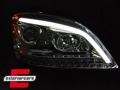 Prednja svjetla LED SEQ žmigavci (chrome) / Mercedes ML-klasa W164 (2005-2007), LPMEC9