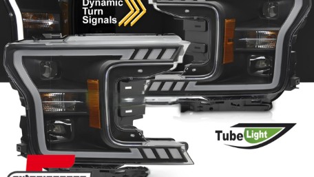 Prednja svjetla LED SEQ žmigavci (crna) / FORD F150 Mk13 Facelift (2017-2020), LPFOB6