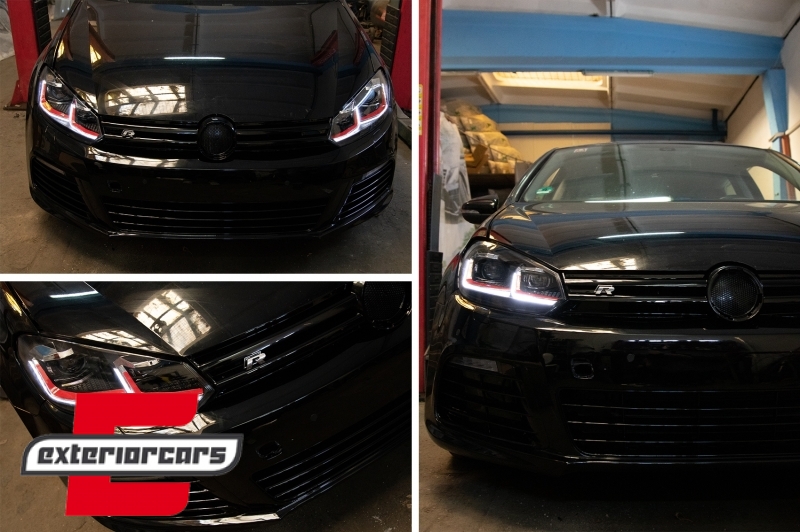 Prednja svjetla LED SEQ žmigavci G7.5 GTI look / VW Golf 6 VI (2008-2013), LPVWZ7