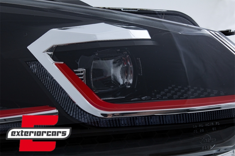 Prednja svjetla LED SEQ žmigavci G7.5 GTI look / VW Golf 6 VI (2008-2013), LPVWZ7