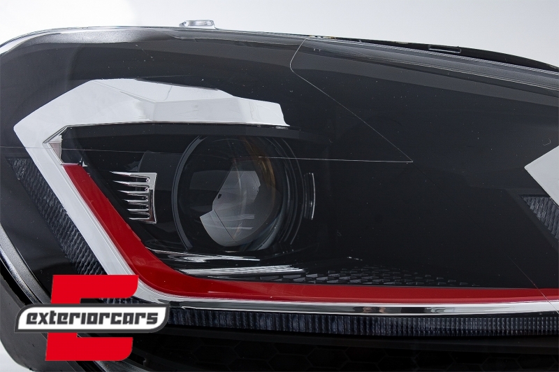 Prednja svjetla LED SEQ žmigavci G7.5 GTI look / VW Golf 6 VI (2008-2013), LPVWZ7