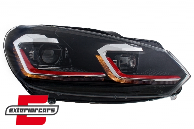 Prednja svjetla LED SEQ žmigavci G7.5 GTI look / VW Golf 6 VI (2008-2013), LPVWZ7