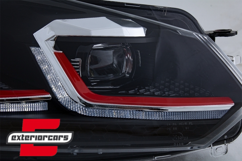 Prednja svjetla LED SEQ žmigavci G7.5 GTI look / VW Golf 6 VI (2008-2013), LPVWZ7