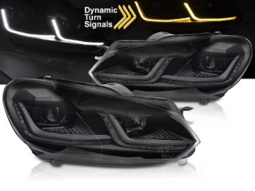Prednja svjetla LED SEQ žmigavci G7.5 look / VW Golf 6 VI (2008-2013), LPVWZ8