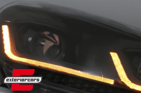 Prednja svjetla LED SEQ žmigavci G7.5 look / VW Golf 6 VI (2008-2013), LPVWZ8