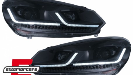 Prednja svjetla LED SEQ žmigavci G7.5 look / VW Golf 6 VI (2008-2013), LPVWZ8