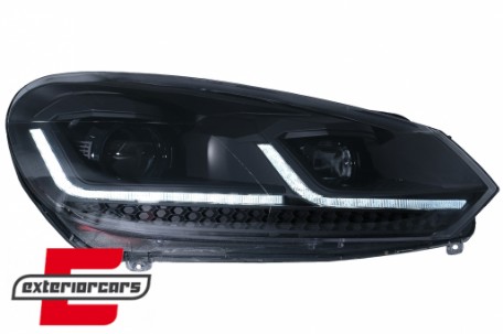 Prednja svjetla LED SEQ žmigavci G7.5 look / VW Golf 6 VI (2008-2013), LPVWZ8