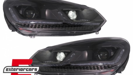 Prednja svjetla LED SEQ žmigavci G7.5 look / VW Golf 6 VI (2008-2013), LPVWZ8