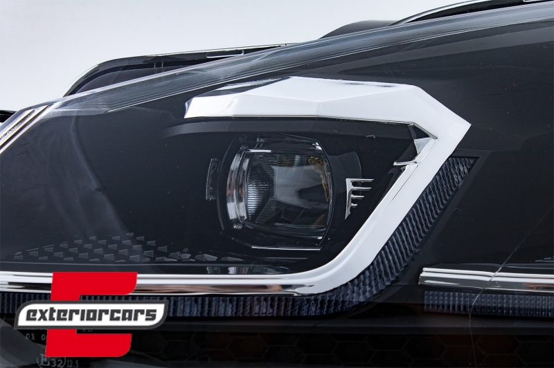 Prednja svjetla LED SEQ žmigavci G7.5 R line look / VW Golf 6 VI (2008-2013), LPVWZ6