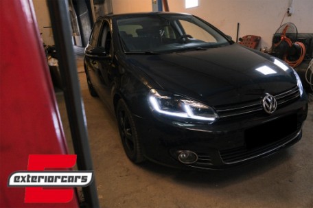 Prednja svjetla LED SEQ žmigavci G7.5 R line look / VW Golf 6 VI (2008-2013), LPVWZ6