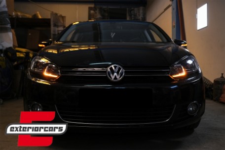 Prednja svjetla LED SEQ žmigavci G7.5 R line look / VW Golf 6 VI (2008-2013), LPVWZ6