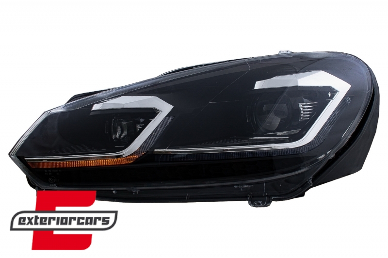 Prednja svjetla LED SEQ žmigavci G7.5 R line look / VW Golf 6 VI (2008-2013), LPVWZ6