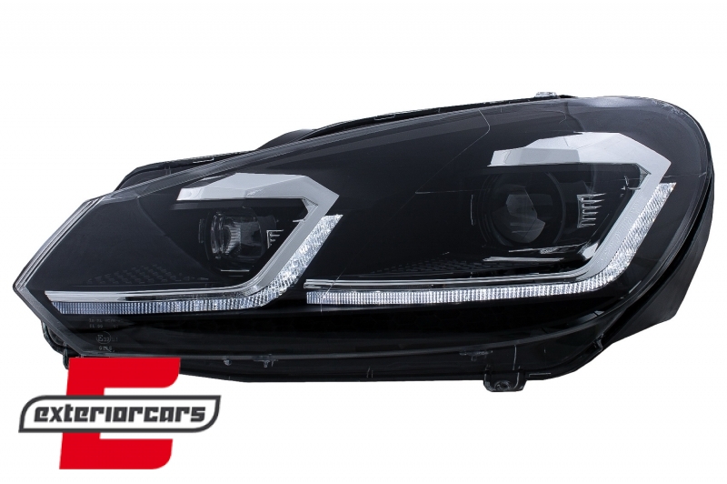 Prednja svjetla LED SEQ žmigavci G7.5 R line look / VW Golf 6 VI (2008-2013), LPVWZ6